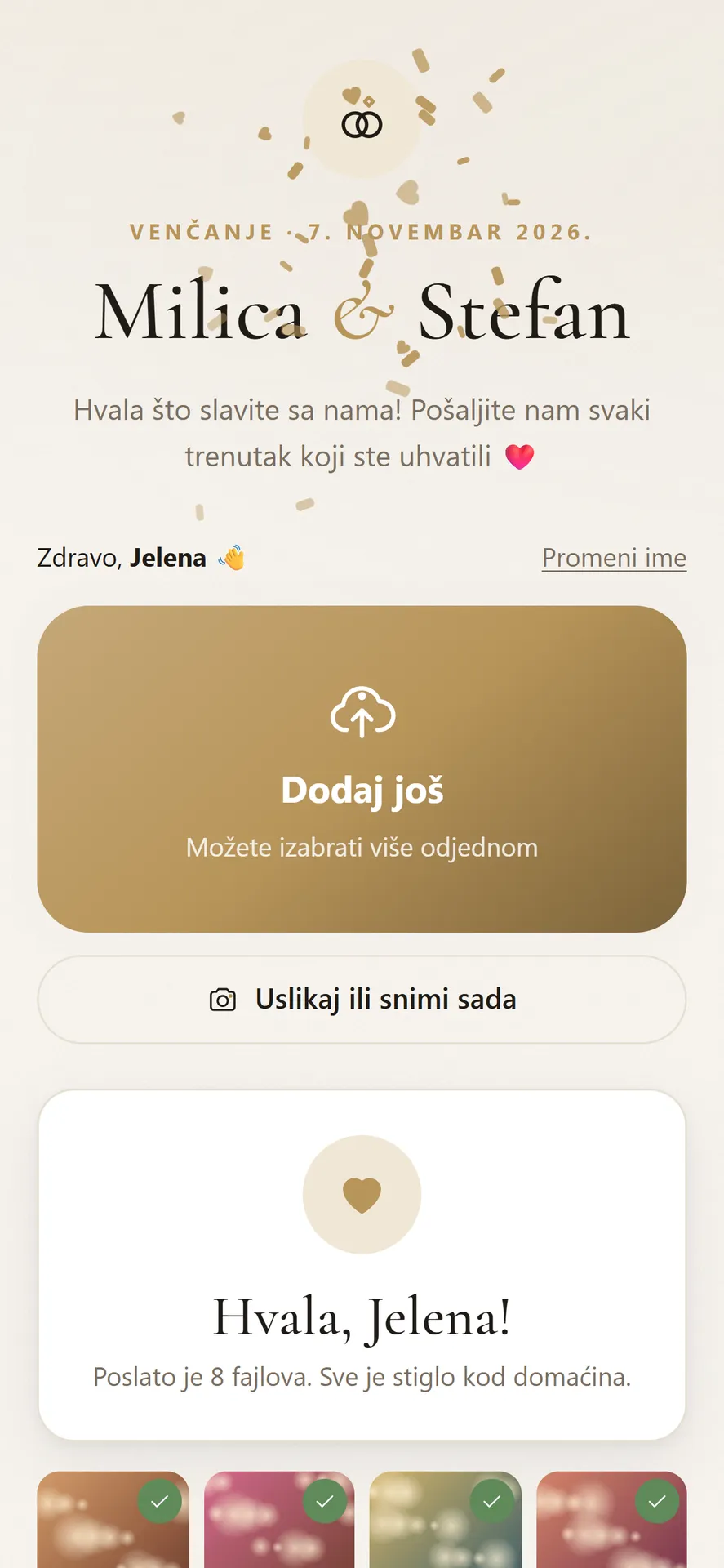 Gotovo — hvala!