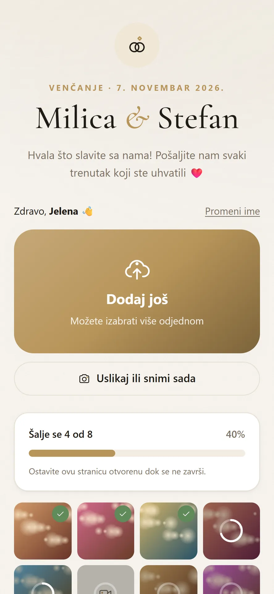 Sve se šalje u originalu